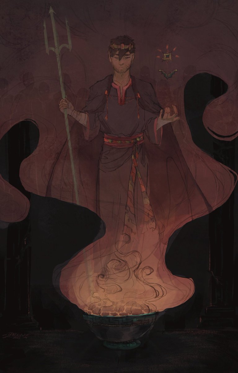 Ipaxxon2's tweet photo. Missing Kingdom and their King. Living in smoke. 
#EmpiresSMPfanart #pixlriffsfanart https://t.co/NtNcMLxW03