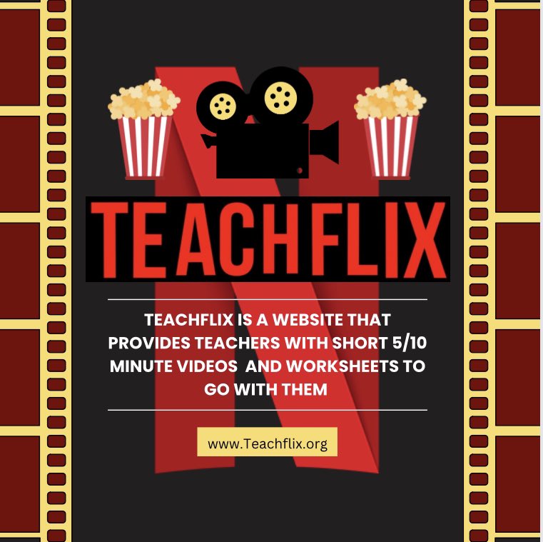 MsBrennan7's tweet image. I don’t know how I didn’t know about this before😱 Teachflix is a FREE resource that provides 5/10 minute videos with worksheet templates that suit any and all subjects/topics! 🥰 
#edchatie #histedchatie #education #resources #history #teaching