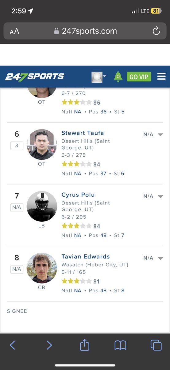 TavianEdwards5's tweet photo. Extremely honored to be ranked a 3⭐️!!! I will be working hard to increase that ranking over the next couple of years! @BlairAngulo @AlphaRecruits15 @skyridgefb @DreSnowden https://t.co/YuddB17hdJ