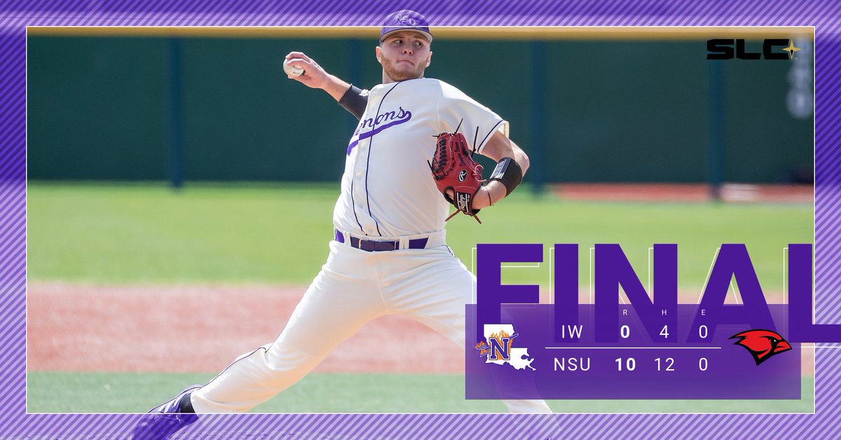 NSUDemonsBSB's tweet photo. A two-run triple ends the game off the bat of @TheJakeHaze! The Demons take the series behind @dbrown3410's seven shutout innings! #ForkEm https://t.co/6b97CCi2rc