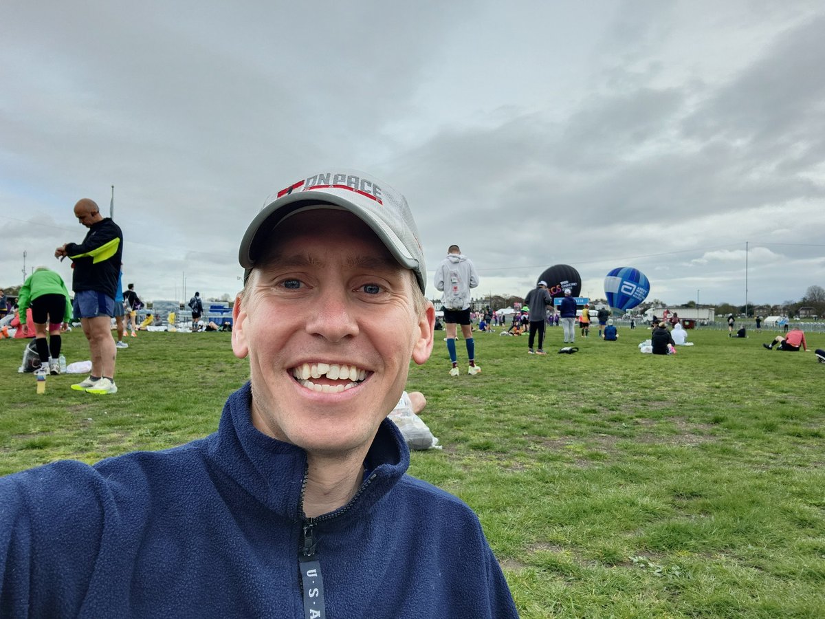 The assembly area #LondonMarathon