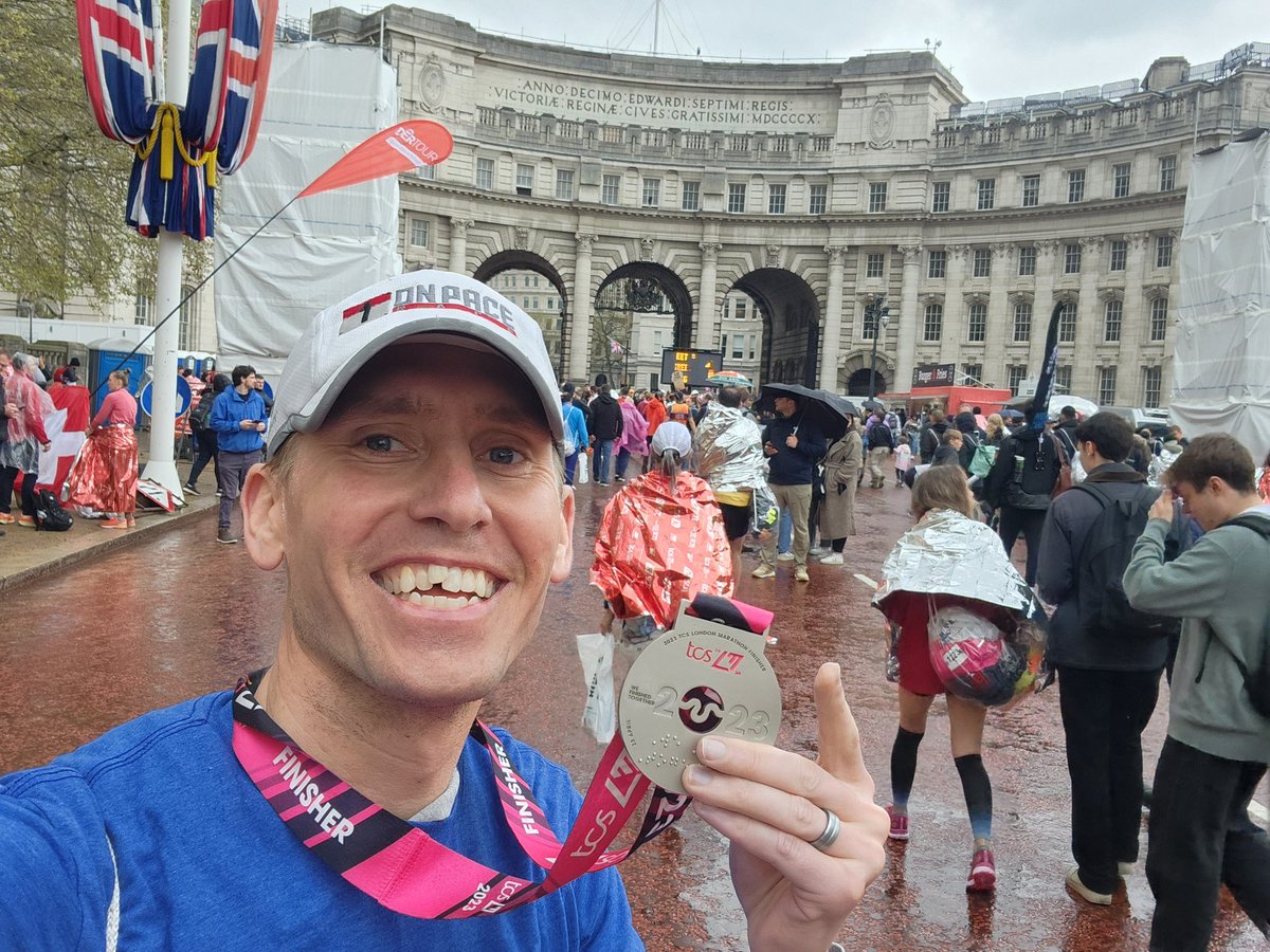 After the deed was done. #LondonMarathon