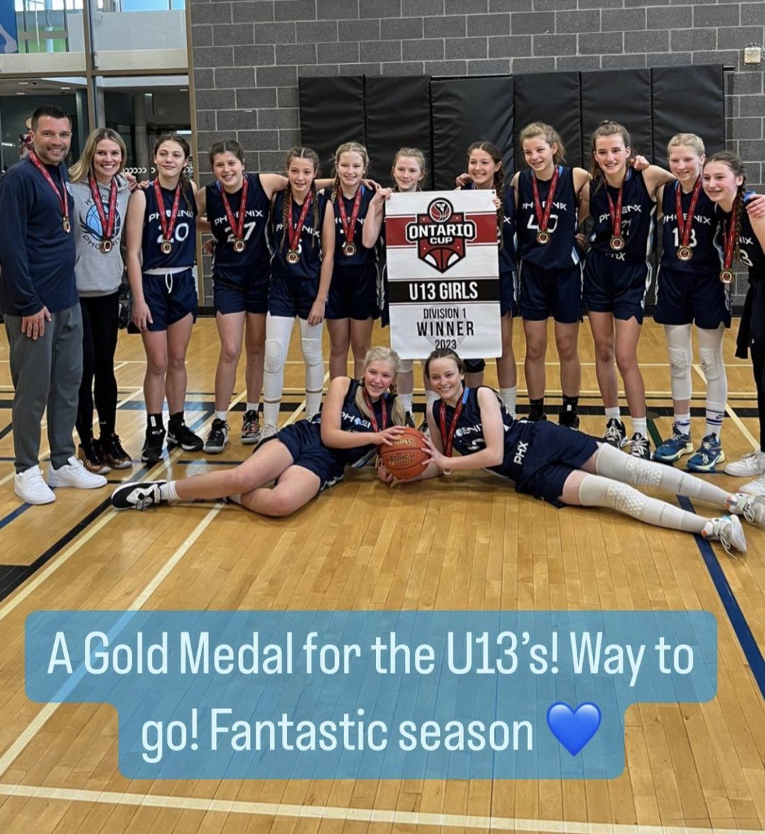 GSandowne's tweet photo. Usually keep it to school stuff, but super proud of this amazing group of ladies, I had the pleasure to work with! @kwgba u13 Ontario Cup champions! Amazing finish to a superb season! Way to go, ladies! https://t.co/cmHD7fAI65
