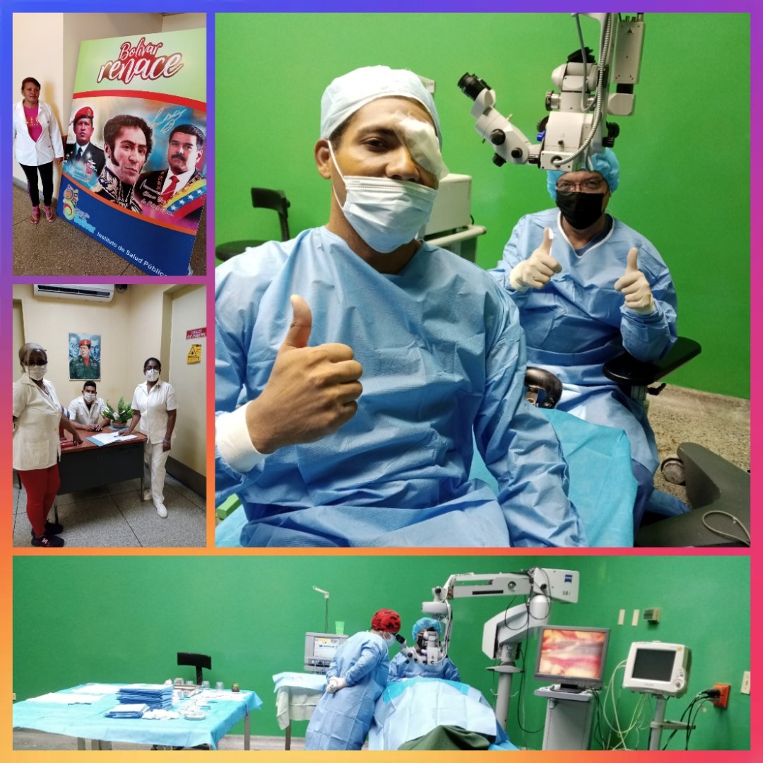 Misión Milagro, estado Bolívar 🇻🇪, #Venezuela: cada día nos satisface ver la mejora en la calidad de vida de los pacientes con trastornos visuales. "Somos Continuidad"
#CubaPorLaVida
#CubaPorLaSalud
<a href="/Cubacooperabol2/">Brigada Médica 🇨🇺 Bolívar🇻🇪</a>
<a href="/cubacooperaven/">Brigada Médica Cubana en Venezuela</a>