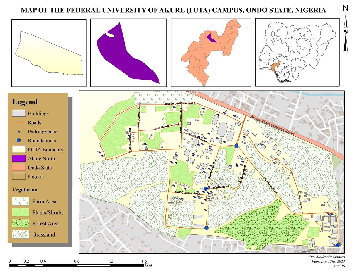tilda_adunni's tweet photo. Beautiful! Made something like this for FUTA with ArcGIS 10.4
#gischat #gisfest #gis #arcmap https://t.co/Ps1SPkMFit