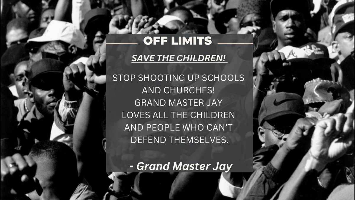 OBHH_Campaign's tweet photo. SAVE THE CHILDREN! 

STOP shooting up Schools and Churches!

Grand Master Jay Loves ALL the Children and People who can't defend themselves!

 - Grand Master Jay https://t.co/2Pgbaoxi0R