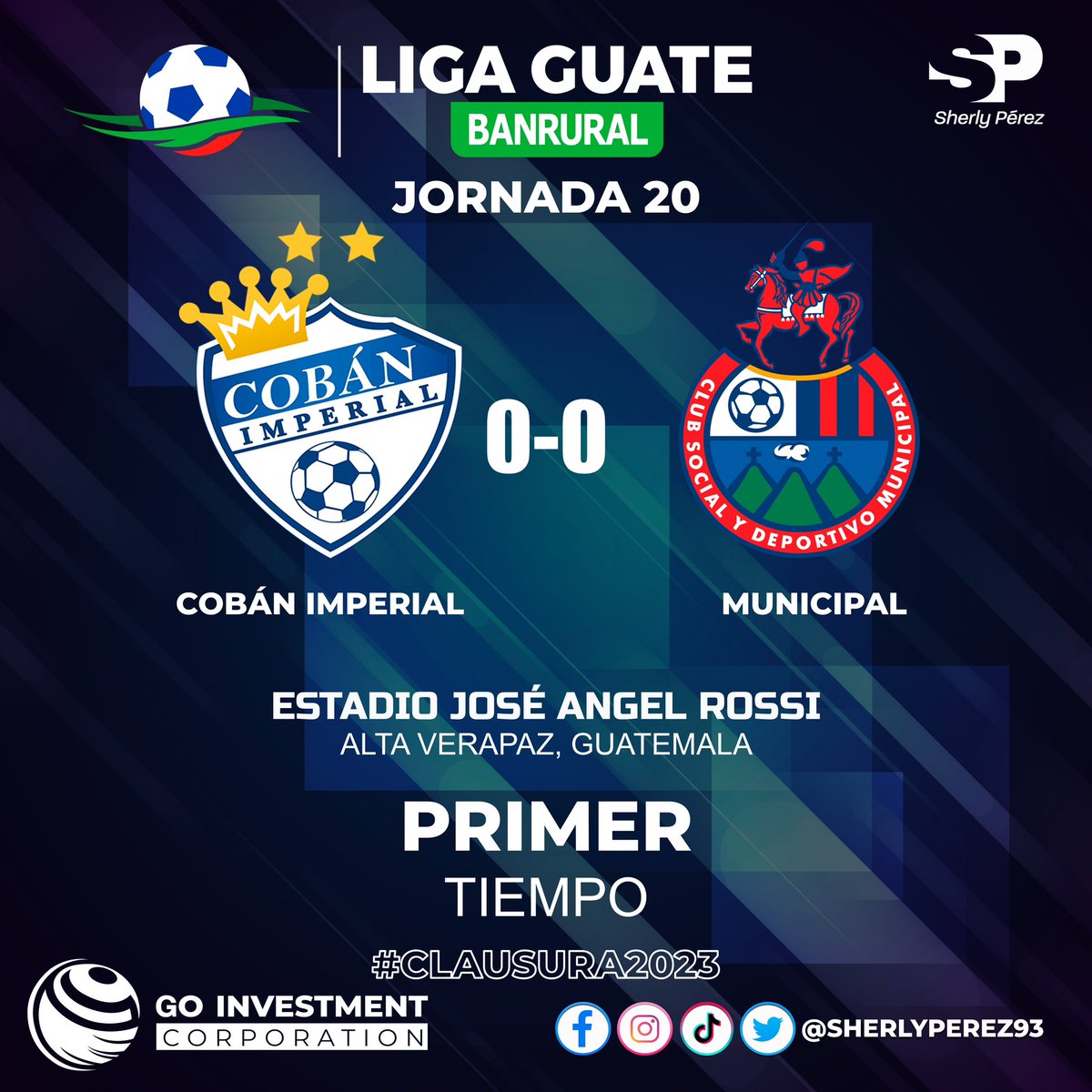 ‼️RUEDA EL BALÓN‼️

🤴Cobán Imperial 🆚 Municipal 👹

#Clausura2023