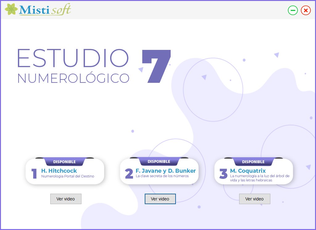 MistiSoft's tweet image. Estudio Numerológico 7 es la última versión del sistema numerológico desarrollado y comercializado por MistiSoft. Este sistema fue dividido en 3 módulos  para que el usuario pueda acceder a o los módulos que más se acoplen a su estilo numerológico.#numerologa #numerología