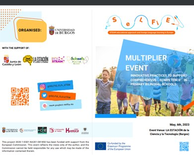 EstherSanz1's tweet photo. 🛎️Evento SeLFiE "STEAM educational approach and foreign language learning in Europe"

🛎️6 de mayo
🛎️Estación de la Ciencia y la Tecnología. #Burgos.

Entrada libre hasta completar el aforo. 
Inscripción en: 
https://t.co/DCjB7We6Bo

#CLIL #STEAM #storytelling https://t.co/uXd6iaCsmp