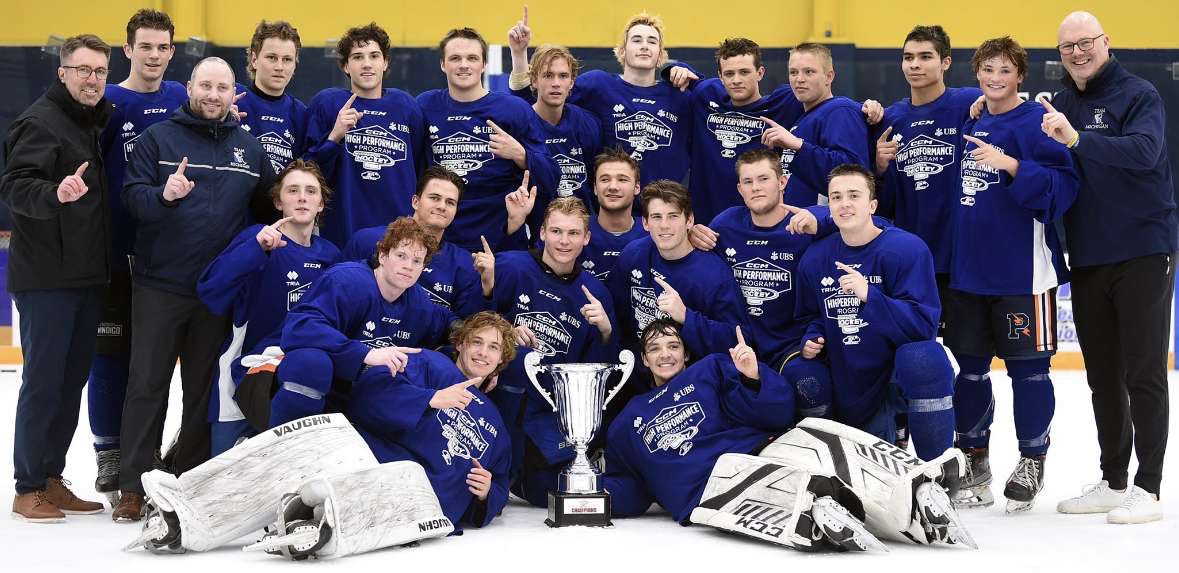 Congrats to Team Michigan and Salem senior Aidan Ross on winning the CCM NIT. First time bringing home the hardware since 2011. <a href="/TeamMichHockey/">Team Michigan</a> <a href="/MichHSHockey/">Mich HS Hockey</a>