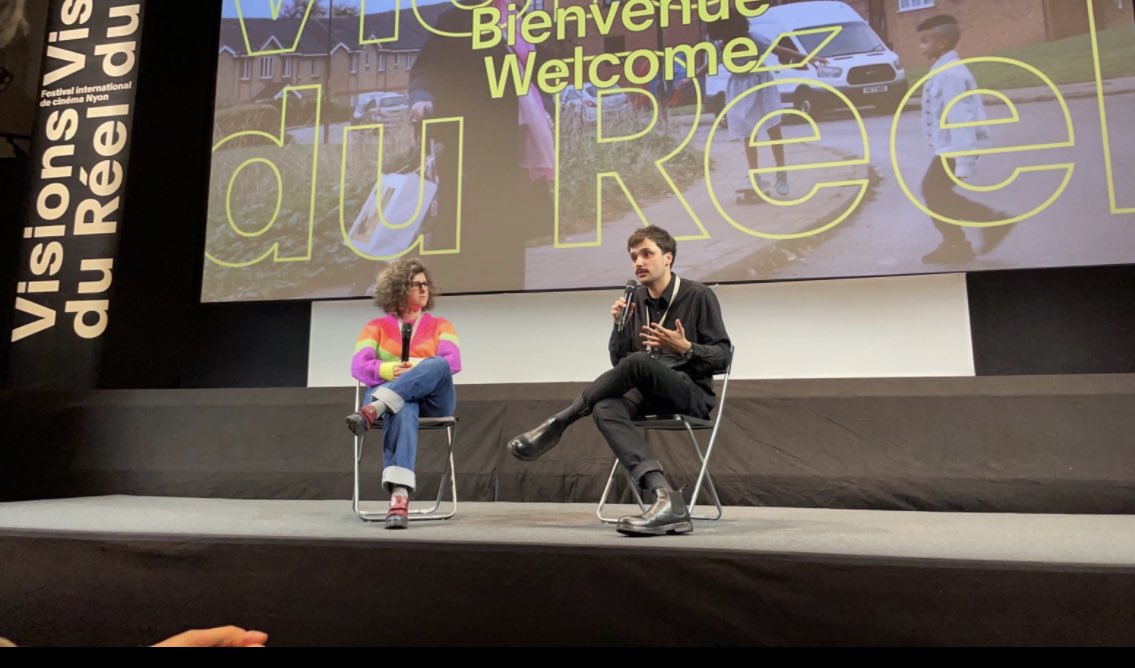 Simonovis's tweet photo. El día de hoy, mi hijo Ivan Andrés Simonovis y sus socios, presentaron en Festival Visions du Reel, en Nyon Suiza el documental “La Prisión de mi Padre”, se narra la historia que a mi familia le ha tocado vivir, por otro lado cómo la dictadora ha destruido un país entero. https://t.co/9uKeIWGqeF