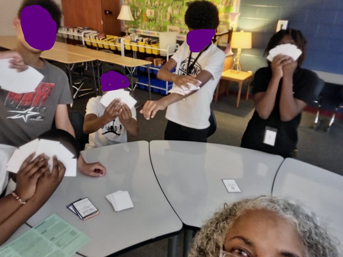 TeacherAWHoang's tweet photo. These superSTAAR scholars at Hopper Middle School are playing STAAR Words to Know UNO during tutoring. Thanks to the CFISD 6th grade curriculum department for the fun review. https://t.co/OLQ17PyuuF