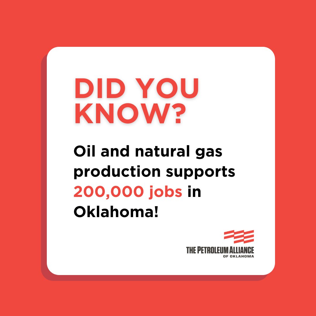 petroallianceOK's tweet photo. Oil and natural gas is Oklahoma's most important industry for SEVERAL reasons... but this is a big one. 💪 

Check out @OERBOK full economic impact report: https://t.co/MHCIoOH0hu https://t.co/2zffT6KFkb