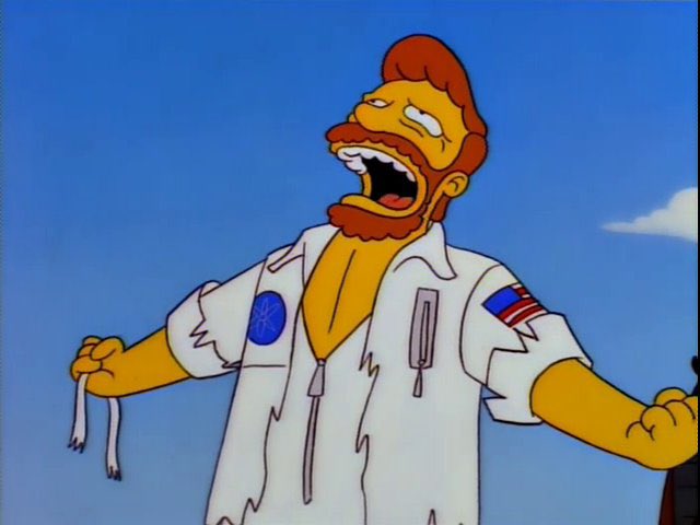He can talk!

He can talk, he can talk, he can talk, he can talk, he can talk.

I can sing!!!!

#TheSimpsons
