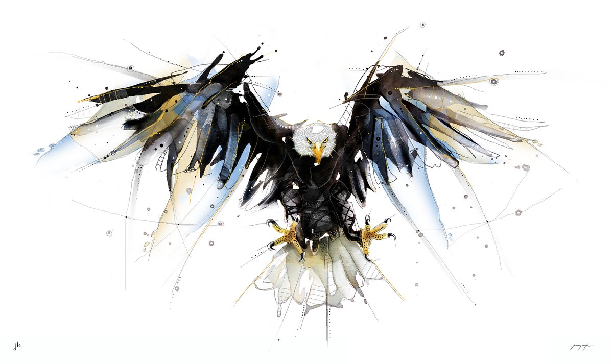 My latest painting, the 'Bald Eagle'.  #JeremyKyleArt #BaldEagle #BirdArt #BirdPainting #EaglePainting #EagleArt 

See more on my website here -> jeremykyleart.com