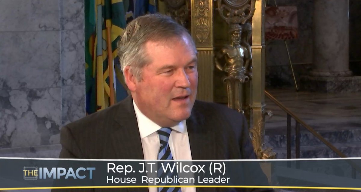 TheImpactTVW's tweet photo. In our last interview of the day,  Rep. J.T. Wilcox (R-Yelm) was back on the #SineDie set to announce that he is stepping down from his role as House Republican Leader. 
Here's the link to that interview: https://t.co/7cGHQT1H5a. #waleg https://t.co/m3kTRp6J7G