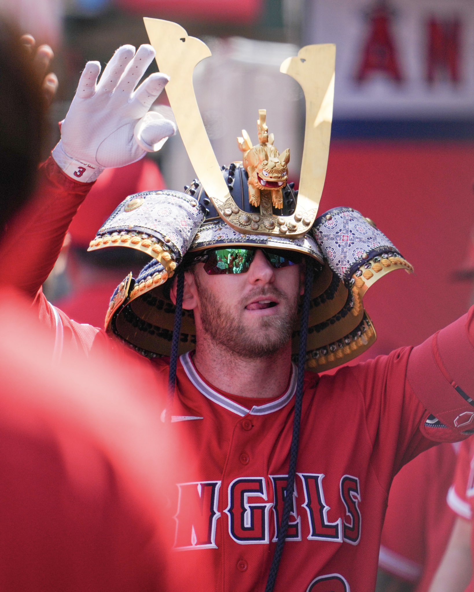 Los Angeles Angels on X: the home run samurai helmet's working