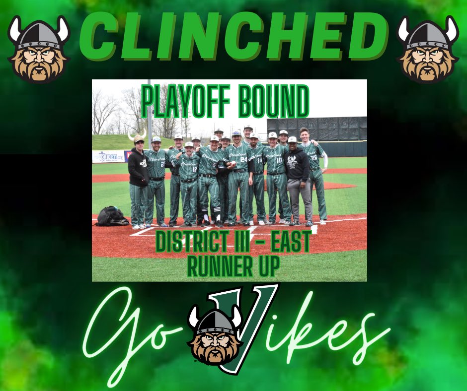 csu_clubbasebal's tweet photo. We beat Youngstown State this weekend in 2 games to clinch a playoff berth! #GoVikes 
Next games: @ Ohio State 4/30 DH
District Playoffs 5/5-5/7 (Indiana) https://t.co/1cbPrQgAMp