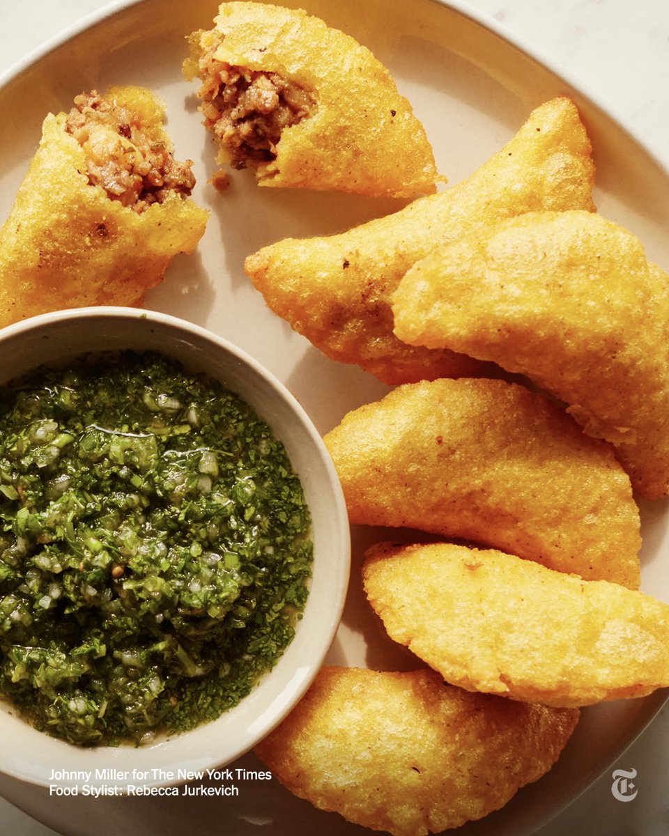 "These are exceptional, and are even better (and less work) when baked rather than fried."

For even better flavor and texture in these empanadas, J. Kenji López-Alt borrowed a technique from a Colombian chef. nyti.ms/41ij3J4