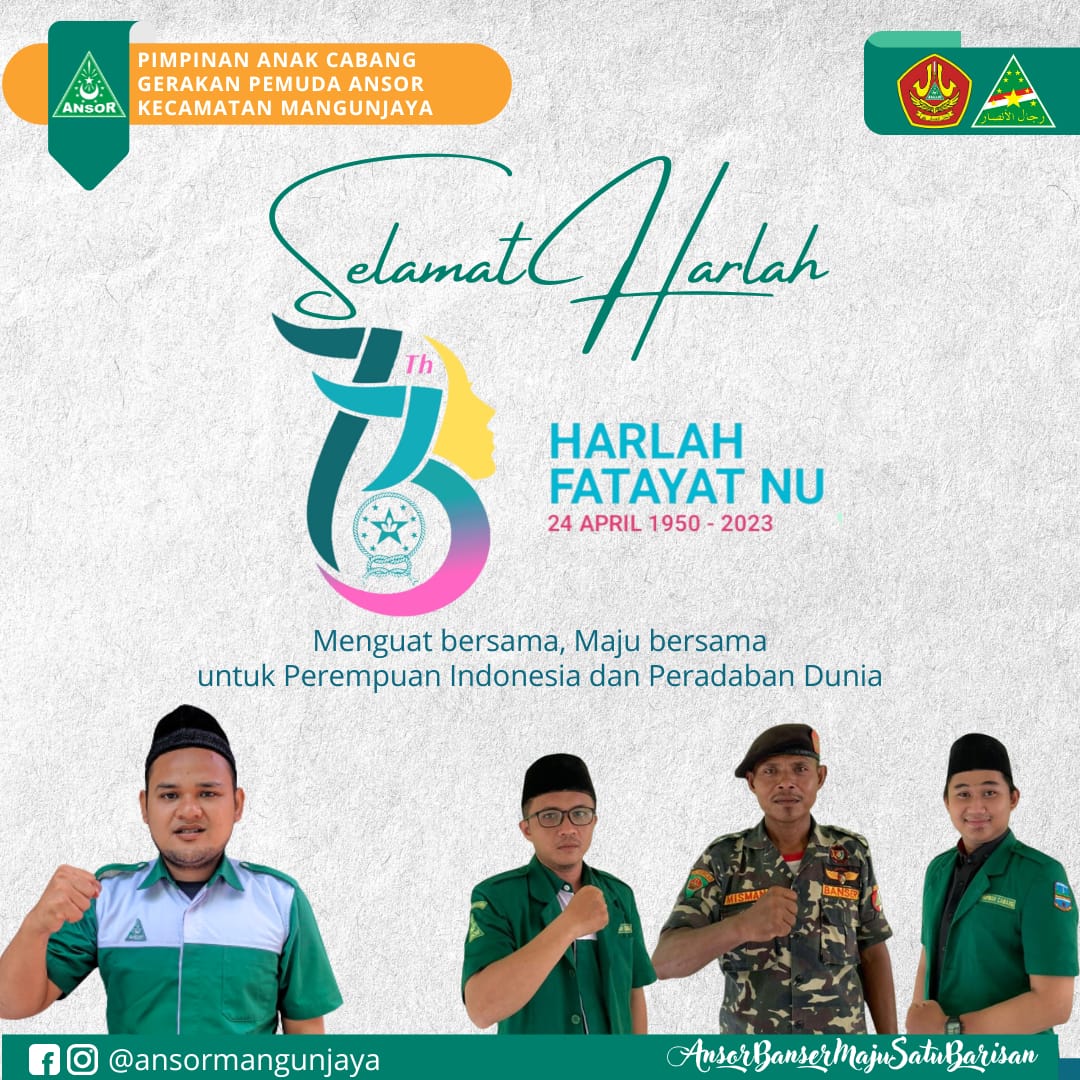 zikronegon's tweet photo. Selamat Harlah Fatayat NU Ke 73 https://t.co/m2a5sGk5Mr