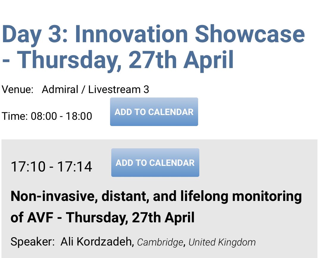 Is it possible to monitor AVF distantly? Myth or Reality?  <a href="/CXSymposium/">CX Symposium</a> <a href="/nick_inston/">Nick Inston</a> <a href="/SocietyAccess/">VascularAccessSociety</a> <a href="/VASBImedia/">VASBI VascularAccess</a> <a href="/KingsmoreDavid/">David Kingsmore</a> <a href="/robshahverdyan/">Robert Shahverdyan, MD</a> <a href="/Renal_Ints/">Renal Interventions</a> <a href="/vigitil/">Muhammad Arslan Khurram</a> <a href="/PGogalniceanu/">Peter Gogalniceanu</a> <a href="/PaulGibbs2112/">Paul Gibbs</a> <a href="/NikolaosKarydis/">Nikolaos Karydis</a> <a href="/ManjGohel/">Manj Gohel</a> <a href="/VascularNews/">Vascular News</a> #CX2023