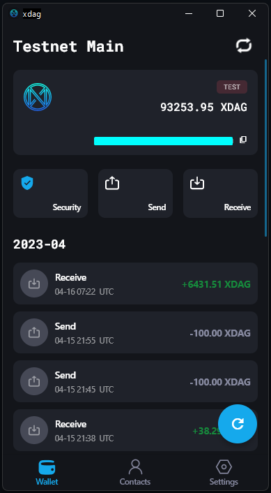 XDAG_Community's tweet photo. The #XDAGPro developpement never stops. The new version 1.0.13-14 is now available for Windows! With the #XDAG mainnet support, you will have a fully functional multi-platform wallet. You can find it here: https://t.co/yfvO784Q2C https://t.co/9ioc9p2yke