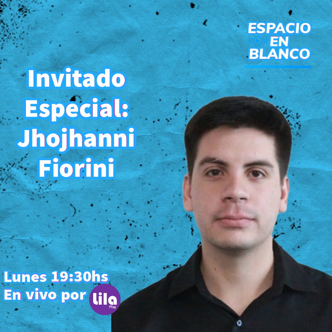 espacioblancopy's tweet photo. Arrancamos una semana crucial para el futuro del país 🇵🇾

De cara a las elecciones generales 🗳 , mañana recibimos de vuelta a @Jhojhanni para analizar y debatir sobre la actualidad política del país.

Sumate al programa desde las 19:30, por el canal de Twitch de @lilaplaytv. https://t.co/asVYTIdd5q