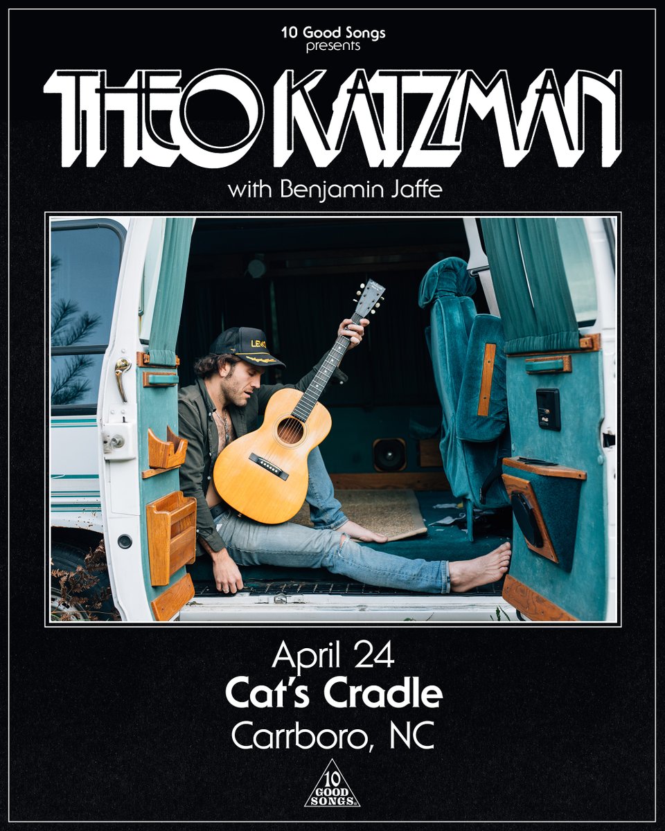 CatsCradleNC's tweet photo. TONIGHT (4/24)
Theo Katzman, with Benjamin Jaffe at Cat's Cradle // 7:30PM Door, 8:30PM Show, $30 Admission

Tickets available now via: https://t.co/598tCgNNos

RSVP: https://t.co/yo28WIfIOx
@theokatzman https://t.co/ke5mPhu8Q9
