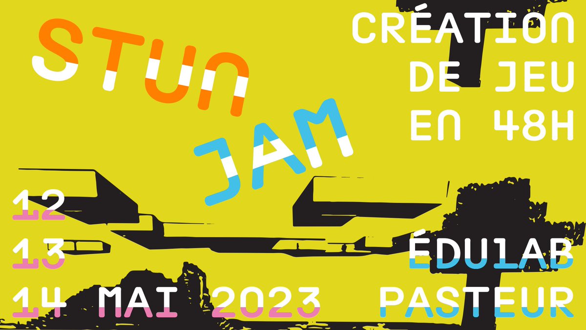 IndieColle's tweet photo. 🔴 Annonce #STUNJAM !
Vous l'attendiez ? La voilà !
On se retrouve les 12, 13 et 14 mai à l'édulab Pasteur pour créer du jeu en 48h !
Plus d'infos & inscriptions :
➡️ https://t.co/V0RLC2CiNg https://t.co/1ok9meOrAE