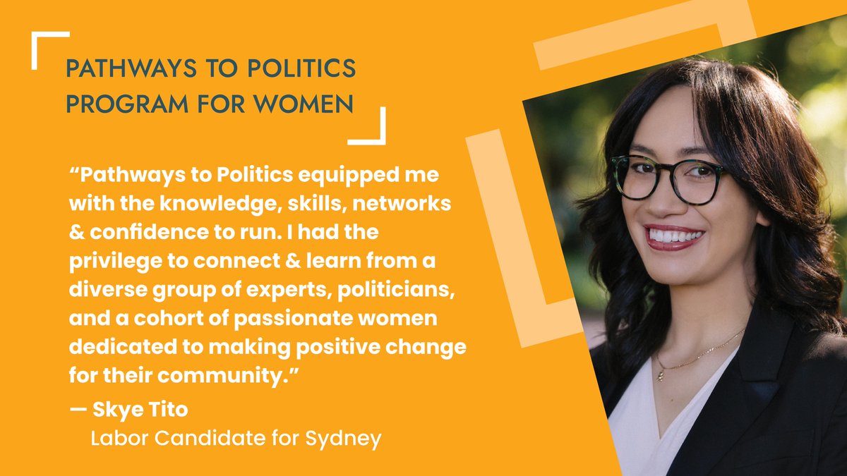Applications for the 2023 #PathwaysToPolitics Program for Women close in one week! Apply now to join Pathways to Politics in making a tangible difference to the political landscape - pathwaystopolitics.org.au 👩‍💼