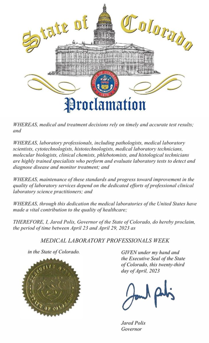 laarni_adream's tweet photo. Lab Week!!! Thank you, @GovofCO ! https://t.co/yHqwIXDUKX