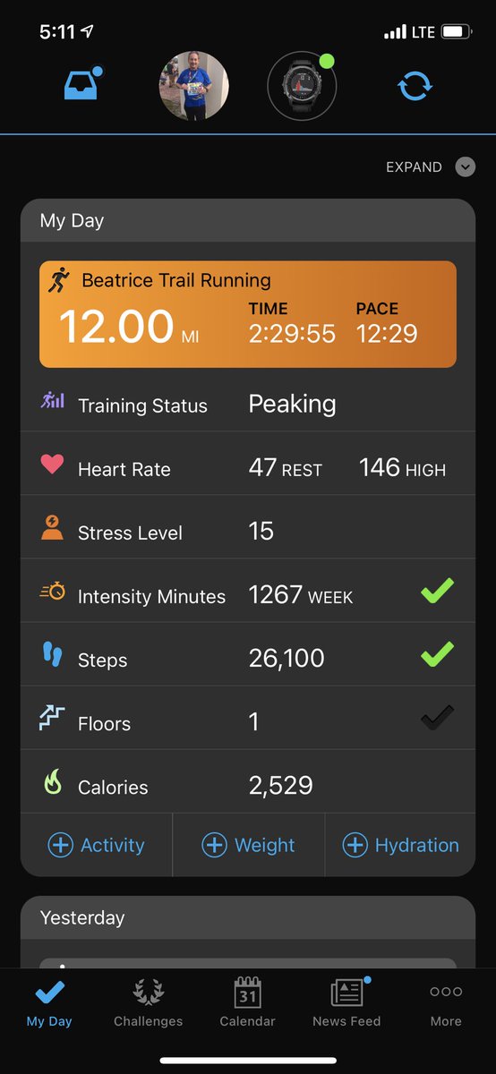 markvarner09's tweet image. It’s amazing what can happen when the weather (58 with no wind), my breathing plus my legs all come together &amp;amp; have a fantastic day! 12 miles with an average heart rate of 132 😊Found a #newroute &amp;amp; for the most part was all alone. #runchat #springfinally?