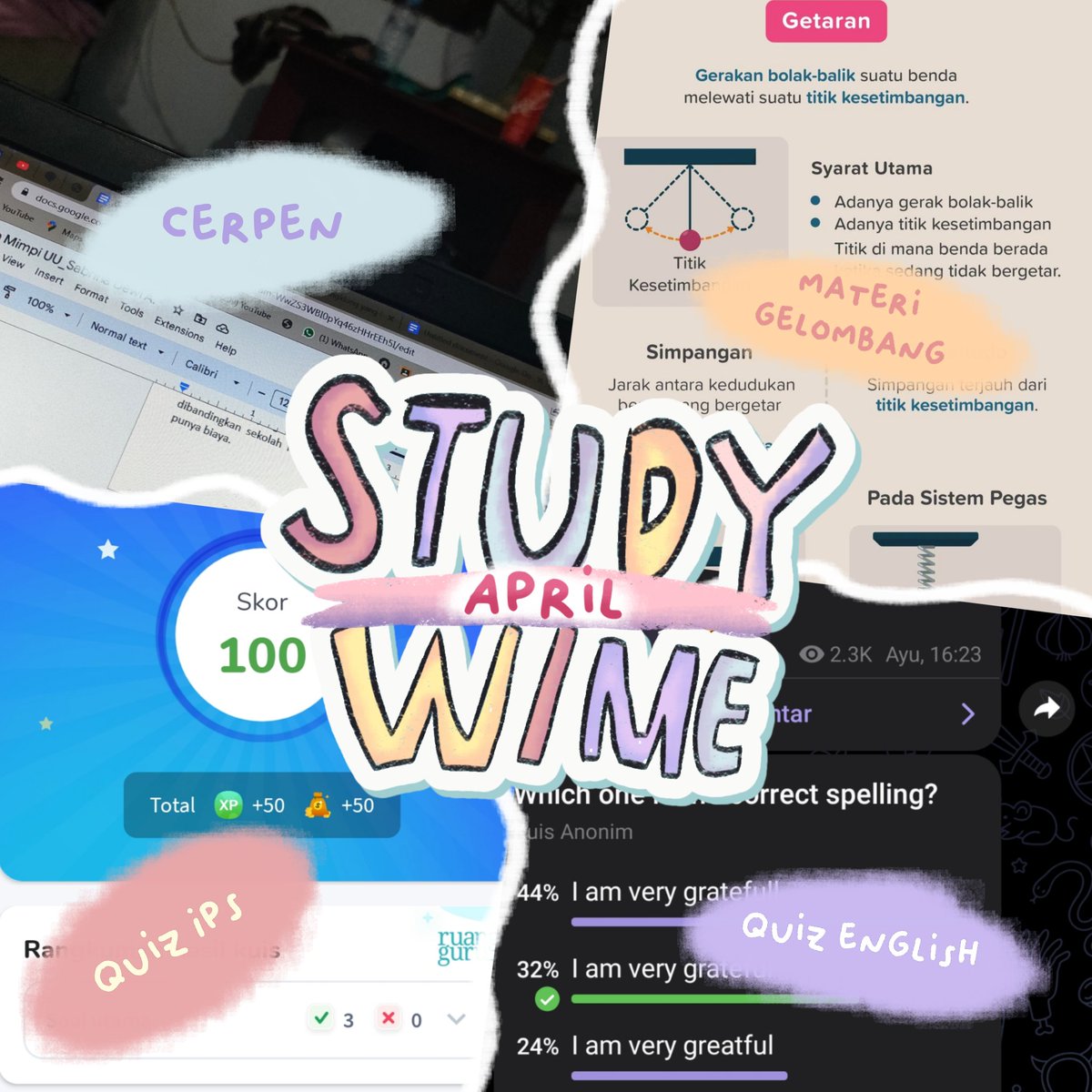 sabinverse's tweet photo. 🔷Study Progress [ 24/4/2023 ]

Today i studied english, science, and social Science and i writing a short story for competition, Kalau kalian #BelajarApaHariIni ? rest well guys💓

#studytwt #ambistwt #AMBISVERSE #studyspo #saslog https://t.co/Tf0XTfJiqP