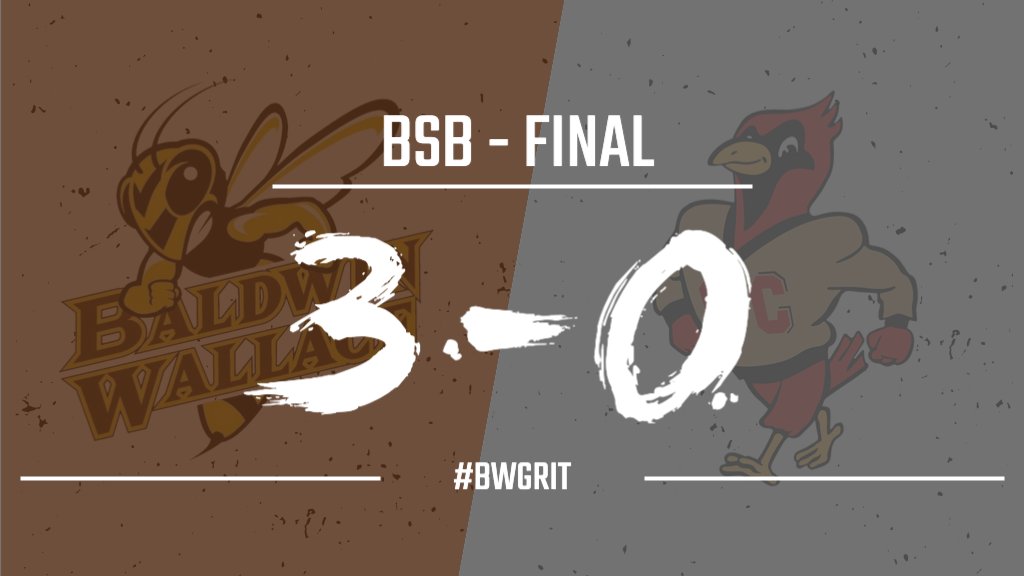 BWGameDay's tweet photo. ⚾️ - HOW'S THAT FOR A DEBUT?

Berea native Kade Swisher tosses a complete game shutout in his first collegiate start!

That's 3⃣ straight sweeps in OAC play for No. 5 @BWUBaseball! https://t.co/Dh3Eu3kheO