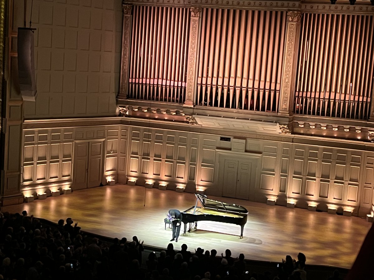 Evgeny Kissin today at Symphony Hall in Boston.  He actually made me tear up, not an easy thing to do to an Irishman. #evgenykissin #symphonyhallboston #rachmaninoff