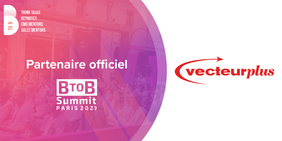 Leader de la détection de marchés <a href="/vecteurplus/">VECTEUR PLUS</a>, est partenaire officiel du #BtoBSummit2023.
Rdv le 22 juin prochain au Parc des Princes pour échanger avec eux autour de la détection des opportunités sur les marchés publics et privés !
inscrivez- vous ici :
btob-summit.btob-leaders.com/fr/registratio…