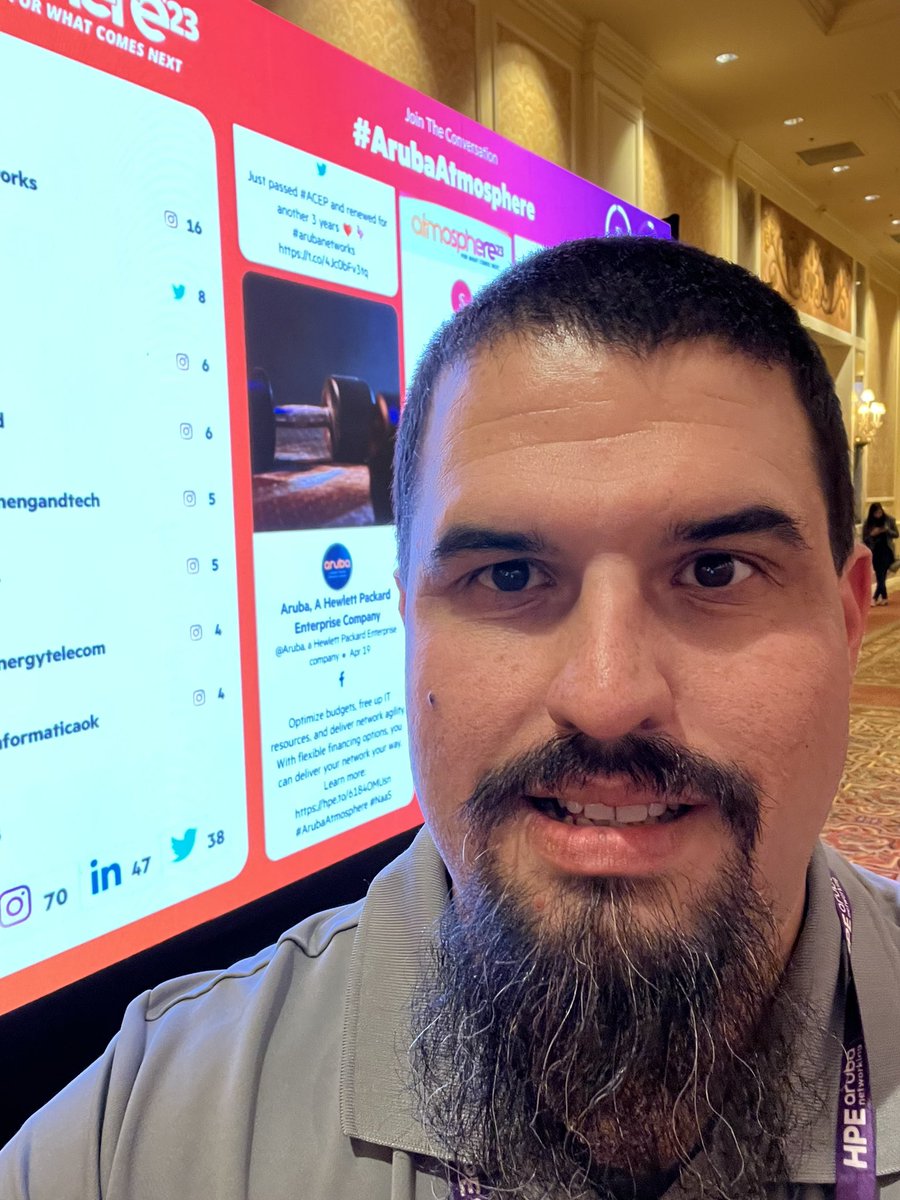 So awesome to be back at #ArubaAtmosphere