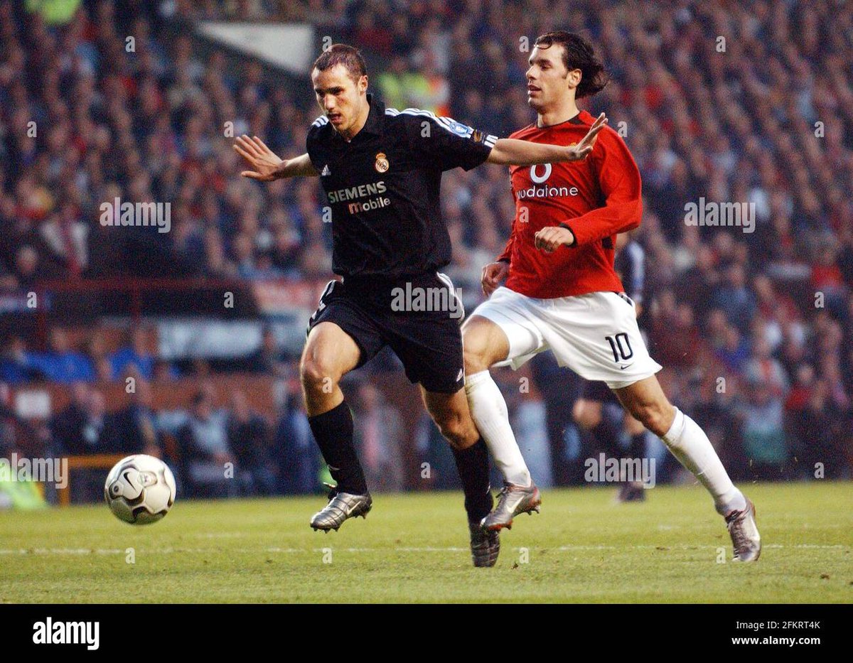 Jonatha260802's tweet photo. Un día como hoy pero del año 2003 hace 20 años se vivió uno de los mejores juegos de #UCL dónde el brasileño Ronaldo marco 3 goles ante el Manchester United y fue ovacionado por el público de Old Trafford el partido quedó 4-3 pero el Real Madrid avanzo a semifinales https://t.co/rU2fmaunxc