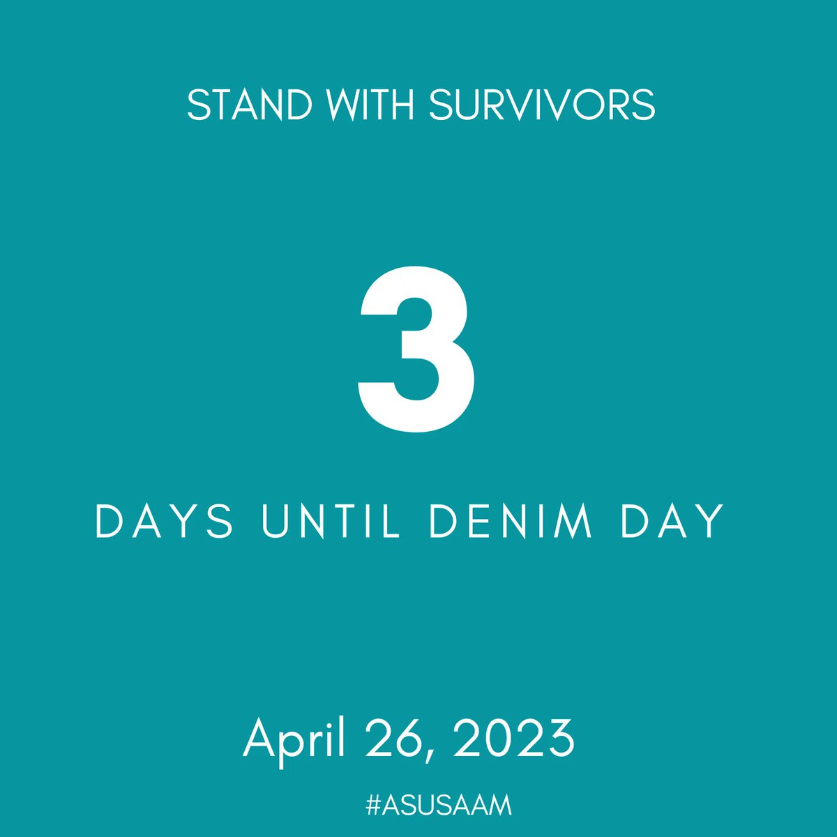 We are but only 3 days away from #ASUDenimDay and we’d like to hear from you! Tag <a href="/ASUSRVP/">ASU SRVP</a> and let us know how you prevent sexual and relationship violence. Need some ideas? Learn more here:  buff.ly/40P6vs9 #ASUSAAM