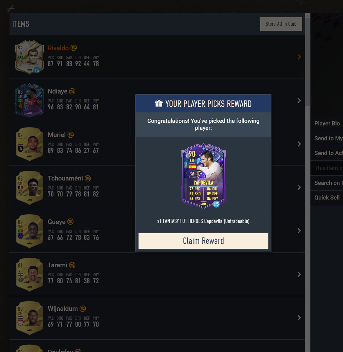 chiholam1973's tweet photo. @EAFIFADirect @ChatGPT My FUT Hero PP was Capdevella.  It SHOULD NOT have been a Loan.  It should have been a Permanent card! https://t.co/7uhHjpRbUk
