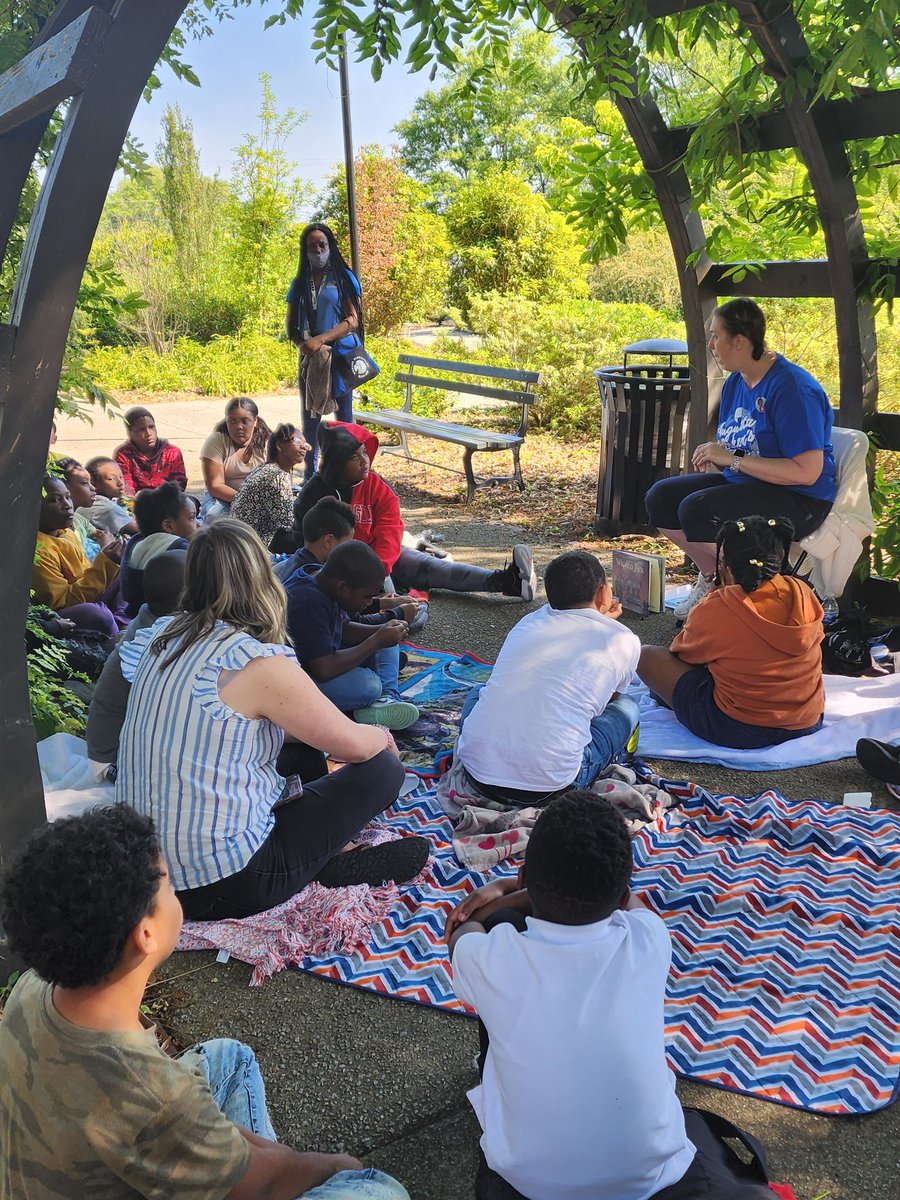 WebberEagles's tweet photo. Our 4th grade scholars participated in the Augusta Baker's Dozen Storytelling field study. They interacted with three different storytellers, keeping the tradition of beloved local librarian Augusta Baker alive. #WebberES #remembertoSOAR #teamoneoneteam https://t.co/E2hollEUmb