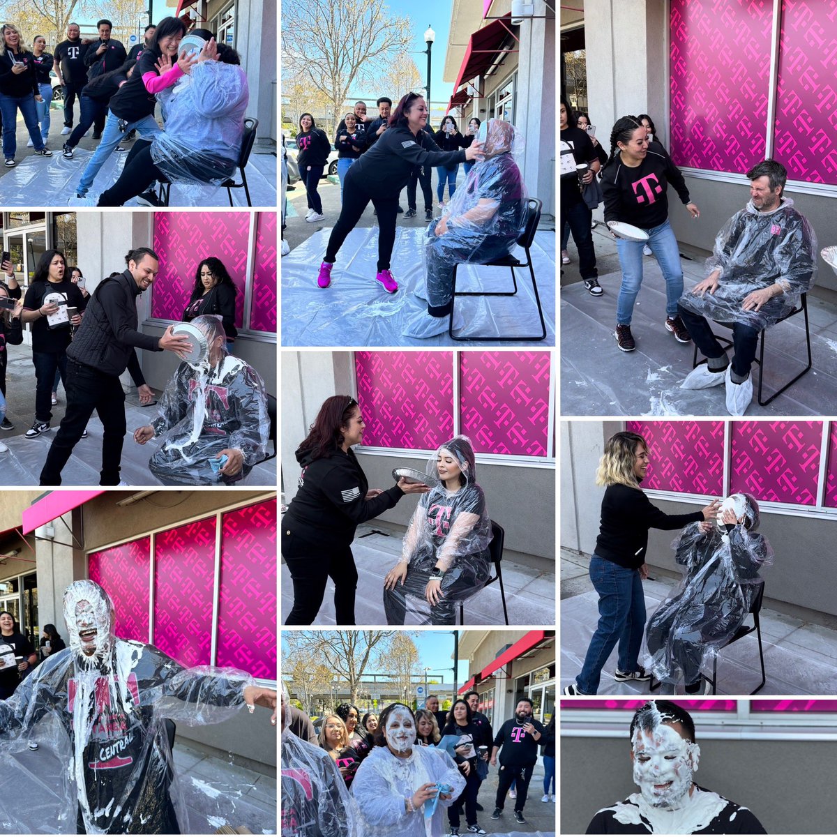 WillOrtiz85's tweet photo. Learning can be serious fun! Celebrating our Top 20% Mobile Experts by letting them pie their manager! Proud of your speed to execution #BayAreaCentral! #Go5G #Recognition https://t.co/ndAZbD2BvQ
