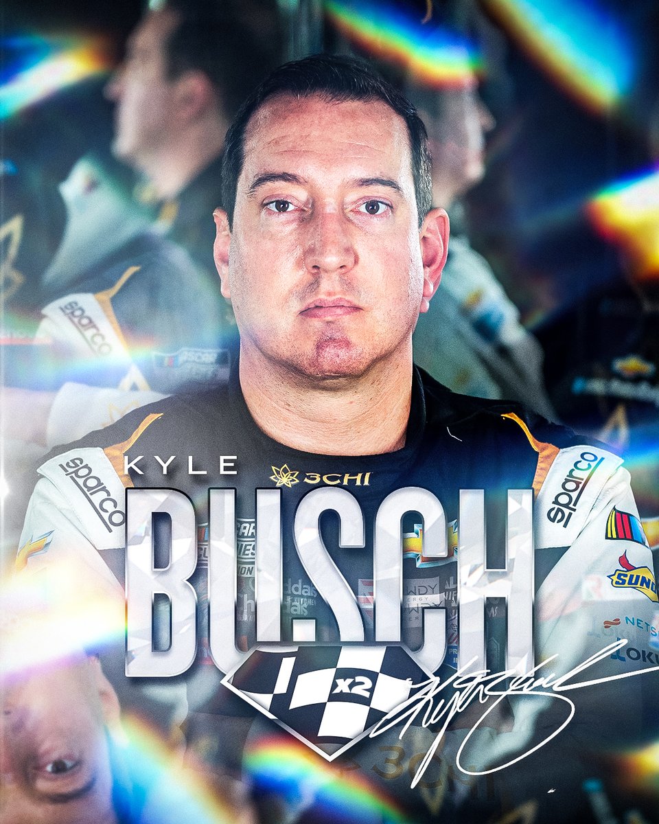 NASCAR's tweet image. OFFICIAL: @KyleBusch wins the #GEICO500 at @TALLADEGA!