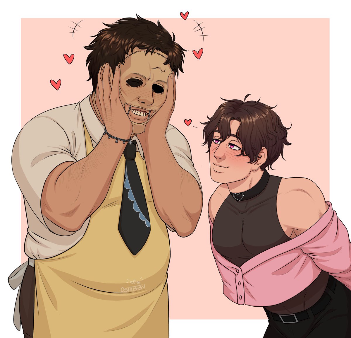 CrispyEnby's tweet photo. “It’s cute seeing you get all shy like this, Bubba~! 💕” 

IM OBSESSED WITH THISSSS 
art by @OsirisisV 🎨 :3 https://t.co/HCoUCbPpOW