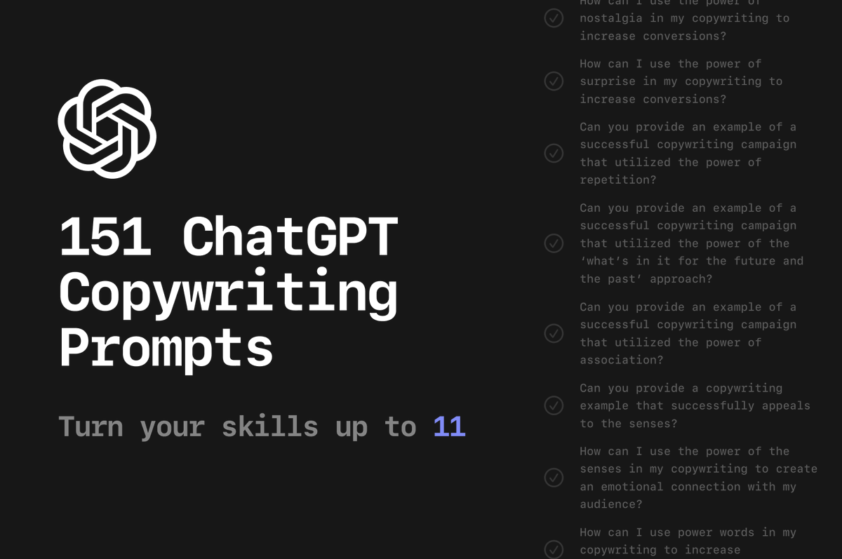 LinusEkenstam's tweet photo. Learn Marketing Now 
Get 151 ChatGPT FREE Marketing Prompts 

1. Like/RT this tweet 
2. Follow me @LinusEkenstam 
3. Subscribe to https://t.co/ooeFzOgxyp 

❤️ Free download link in your inbox 😘 https://t.co/H0XGikrSOa