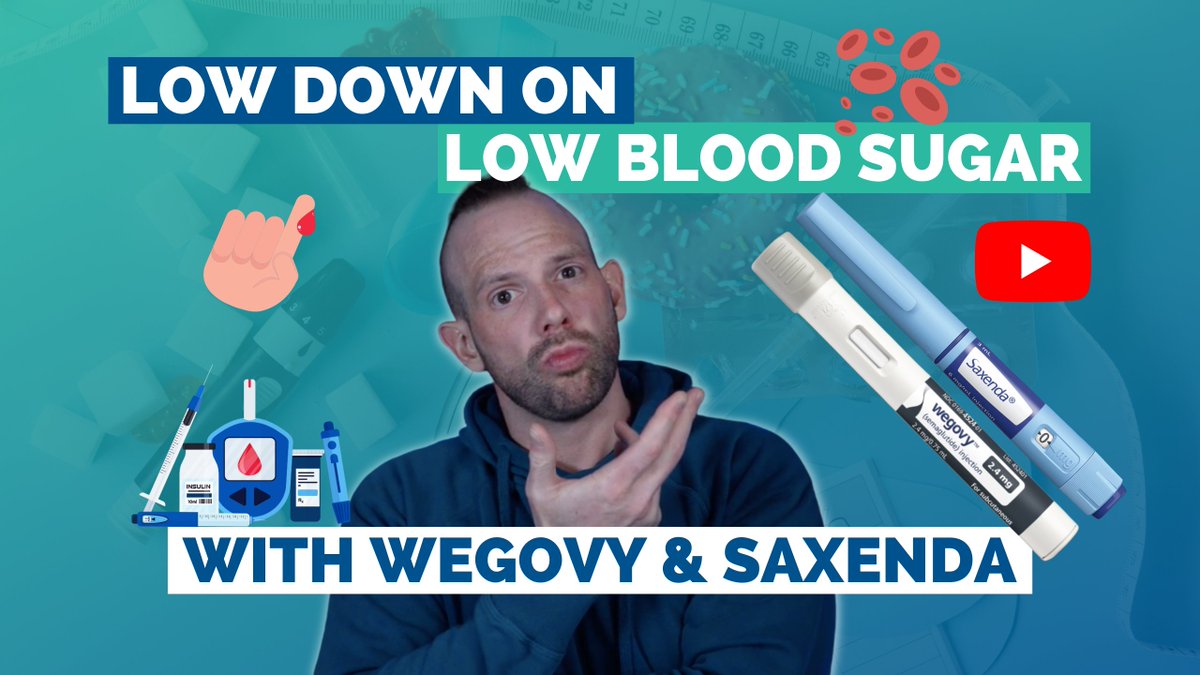 NEW VLOG! Low Down on Low #BloodSugar 
👉 youtu.be/gXHDwSU9H-0 
👉 healthevolved.co/low-down-blood…  

#Wegovy and #Saxenda are #GLP1 medications that are good at reducing sugar in the blood &amp; helping with #weightloss. 

What happens when people who don’t have #diabetes take them?