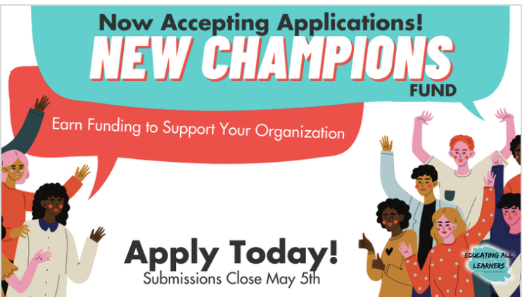 projunicorn's tweet image. 📢 Calling all education leaders! @educateall_org is excited to announce a new grant opportunity. The New Champions Fund applications are now open to leader(s) of color or allies of the equity in education movement. The application closes on 5/5! educatingalllearners.org/new-champions/ #educolor