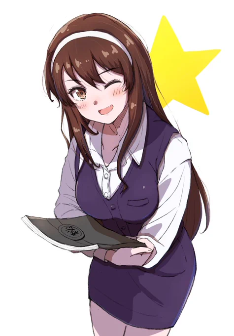 『なーに落ち込んでんの、ほらお姉さんに話してごらんなさい!(*'ω'*)』オフィシャルレディーな足柄先輩です!#艦これ #足柄 
