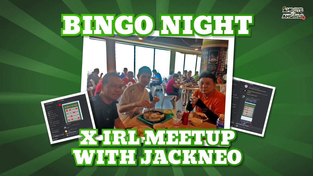 Let's take a trip down memory lane to breakfast with none other than Jack Neo himself! 

Last week, lucky #AhBoysVSAhGirls holders got to share a private meal with Jack Neo, thanks to our Bingo nights. 

Be the first to know our exciting events: discord.gg/jteamuniverse
