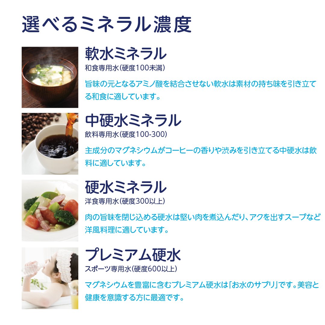 waterpoint_corp's tweet photo. 〜お水の自動販売機事業〜
水自販機「深海の恵水」は、これまでスーパーマーケット等に3000台以上の導入実績があります✨
単純水からミネラル水までお客様のライフスタイルにあったお水が選べて、「単純水」と「深海ミネラル」のお好みの美味しさを選べます🙌
#waterpoint
#企業公式相互フォロー https://t.co/8rgn7aixtH